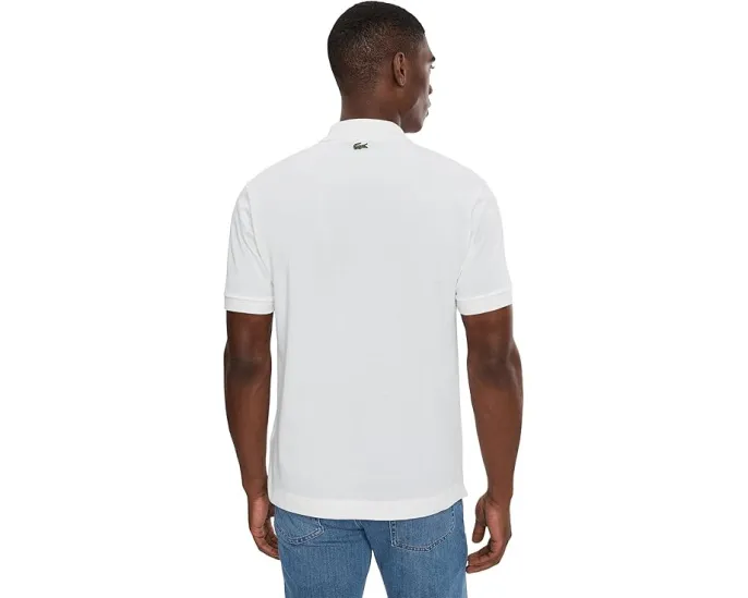 Поло Lacoste Classic Fit с тисненым логотипом из хлопка petit pique