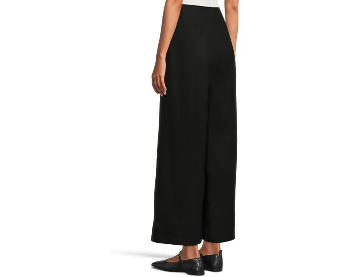 Широкие брюки Eileen Fisher Petite из фетрового джерси с застежкой-молнией