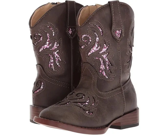 Ковбойские сапоги Roper Kids Glitter Breeze с лазерной перфорацией