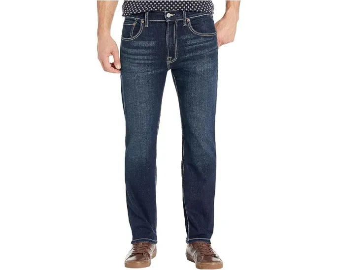 Прямые джинсы Lucky Brand 223 Straight в темной промывке Falcon с технологией COOLMAX