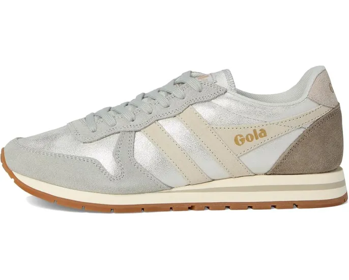 Кроссовки Gola Daytona Blaze с блестящими полосками и кожаным верхом
