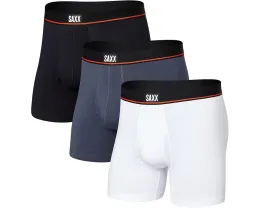 Набор из 3 трусов-боксеров SAXX Non-Stop Stretch Cotton с эластичным поясом