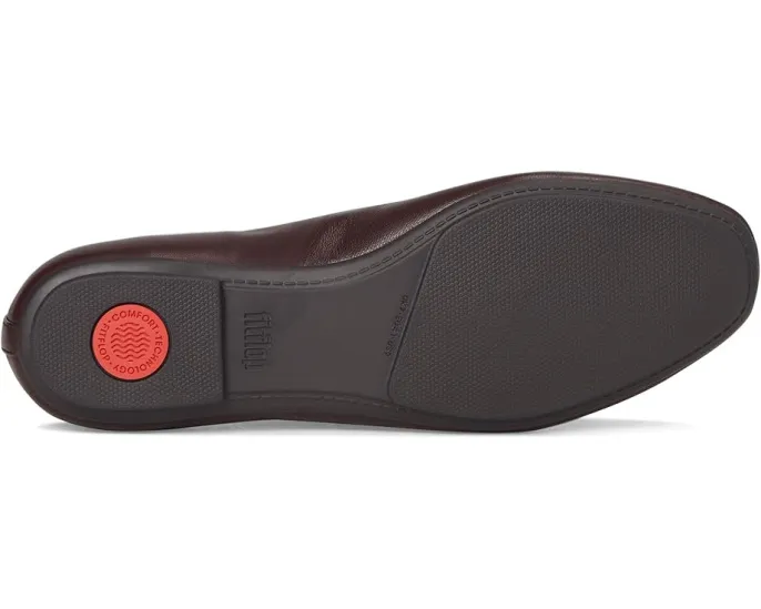 Туфли-марджи FitFlop Delicato из мягкой кожи наппа с пряжкой