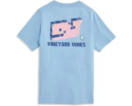 Детская футболка Vineyard Vines Kids с короткими рукавами и пиксельным китом