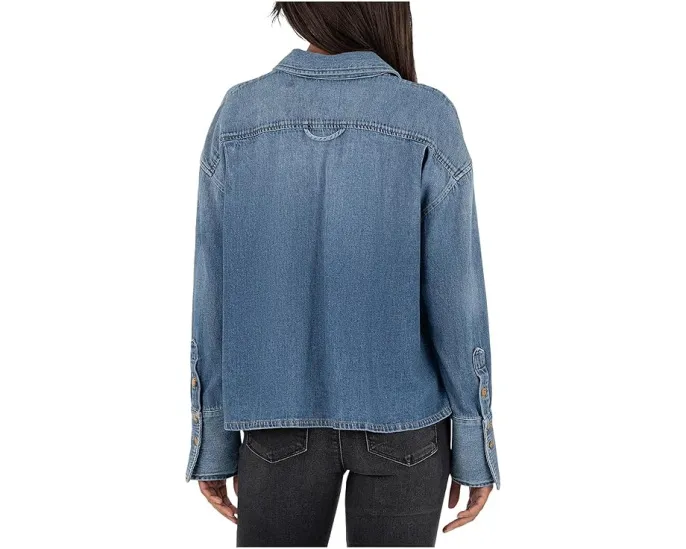 KUT from the Kloth Рубашка Gertie с длинными рукавами и широкими манжетами