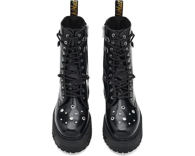 Ботинки Dr. Martens Jadon Hi Hardware на платформе с заклепками