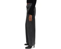 Джинсы KUT from the Kloth Selena Baggy с низкой посадкой и прямыми штанинами