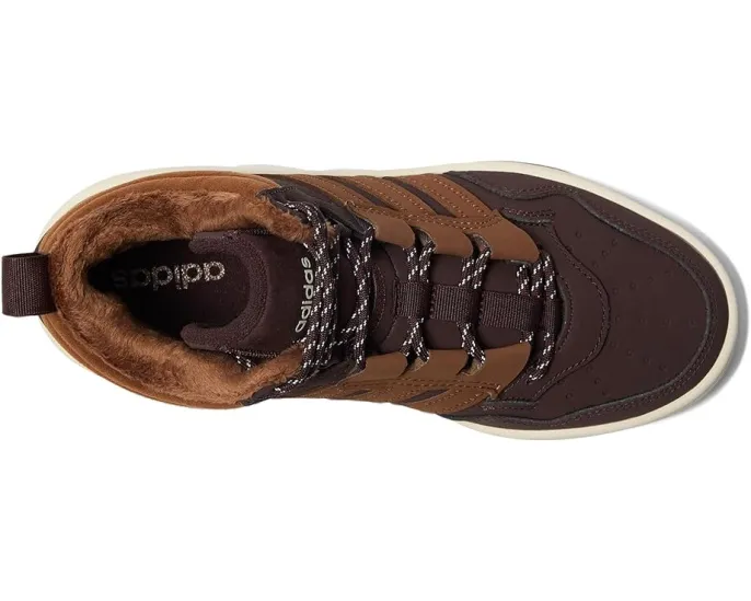 Кроссовки adidas Kids Hoops 4.0 Mid Top на шнуровке с резиновой подошвой