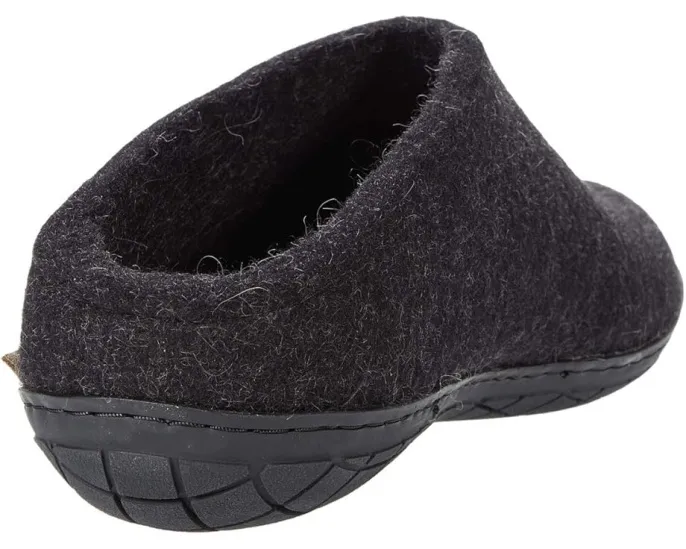 Войлочные тапочки Glerups Wool Slip-On с резиновой подошвой и влагоотводящим эффектом