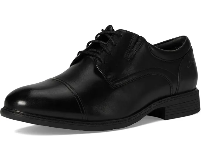 Туфли Clarks Steadwell Cap из махагоновой кожи с комфортной стелькой
