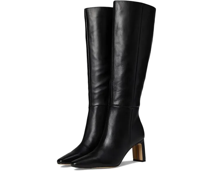 Ботинки Sylvia Wide Calf Sam Edelman из кожи с широким голенищем
