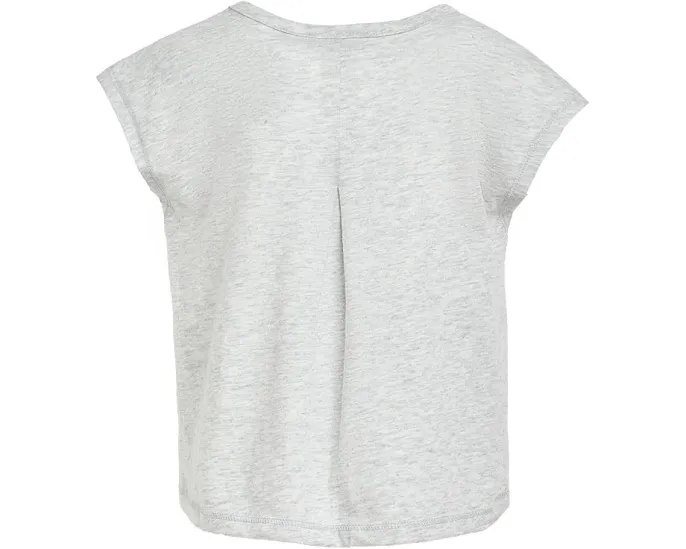 Комплект adidas Kids Back Pleated Heather Tee Mesh Short Set с логотипом и плиссировкой