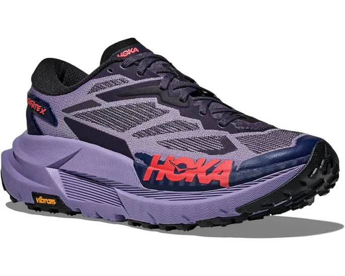 Трейловые кроссовки Hoka Mafate X с карбоновой пластиной и подошвой Vibram Megagrip