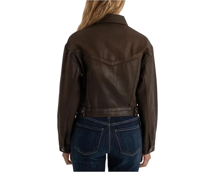 Джинсовая куртка KUT from the Kloth Emrie с покрытием и длинными рукавами