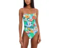 Купальник цельный Seafolly Viva Vacation с квадратным вырезом и регулируемыми бретелями