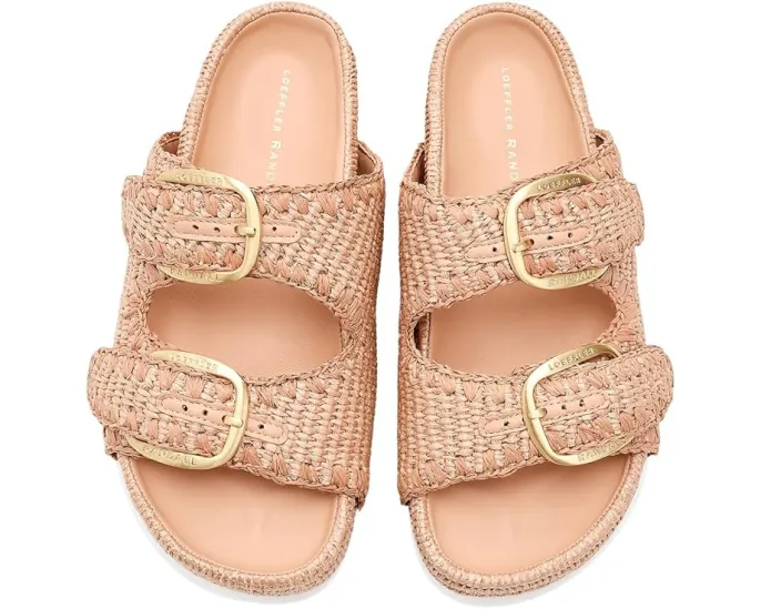 Сандалии Loeffler Randall Nico с двумя ремешками и минималистичным дизайном