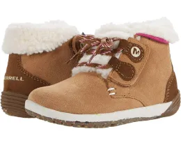 Merrell Kids Bare Steps Cocoa детские зимние ботинки с широким носком и мемори пеной
