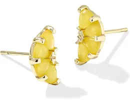Серьги Kendra Scott Lemon Stud в форме ломтика лимона