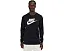 Футболка Sportswear с длинным рукавом и логотипом Icon Futura Nike черная с белым принтом
