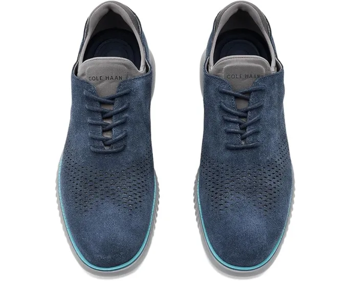 Оксфорды 2.Zerogrand Casual Leather Laser Wing Tip на легкой подошве