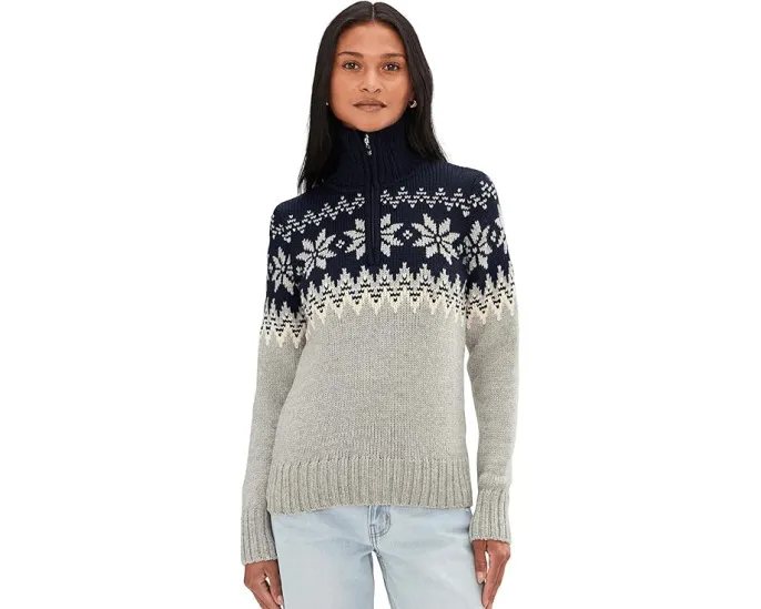 Свитер Dale of Norway Myking из воздушной мериносовой шерсти с полузастежкой