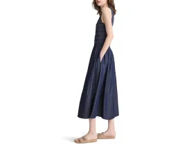 Платье Madewell джинсовое с круглым вырезом и напуском