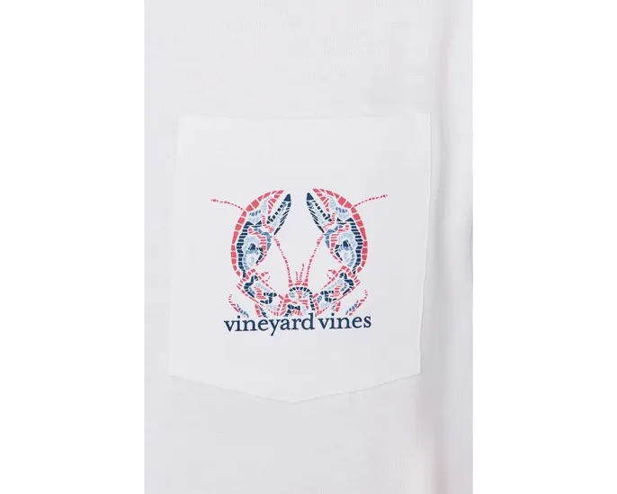Футболка Tile Lobster с коротким рукавом и нагрудным карманом Vineyard Vines