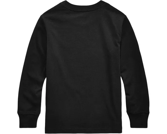 Футболка Polo Ralph Lauren с длинным рукавом из хлопка для младших детей