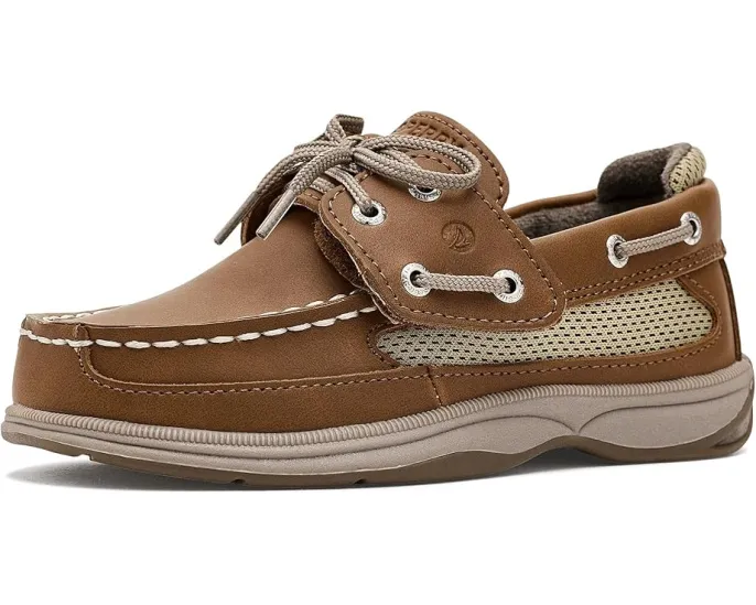Детские мокасины Sperry Lanyard с сетчатыми вставками и застежкой на липучке