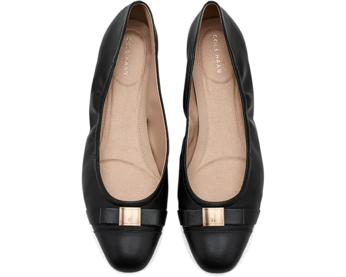 Балетки Cole Haan Go-To Tova Bow с бантом из кожи