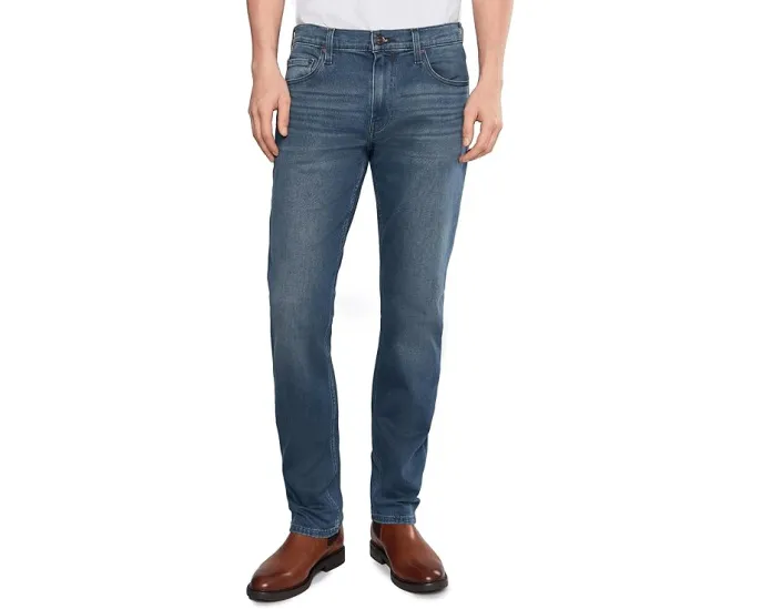 Джинсы Paige Federal Transcend Vintage Slim Straight с винтажным эффектом