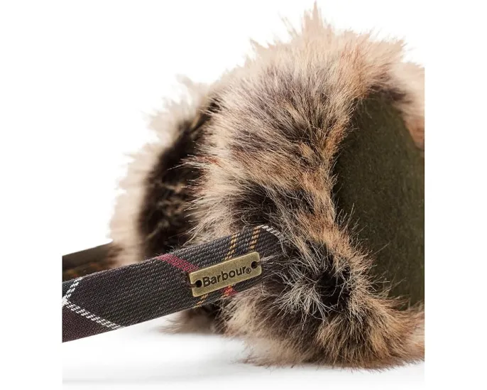 Barbour Barrhill наушники из искусственного меха в клетку