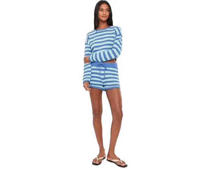 Толстовка Beach Sweater с принтом звезд и круглым вырезом