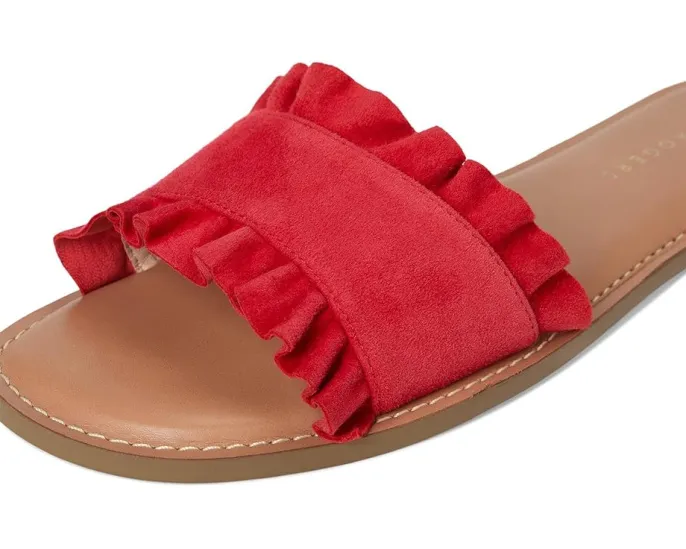 Сланцы Jack Rogers Rozette с рюшами и квадратным носком