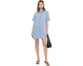 Платье-рубашка Relaxed Mini Madewell из 100% льна