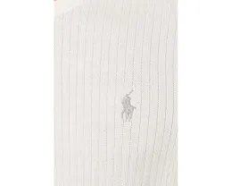 Короткий трикотажный хлопковый свитер Rib Knit Cotton от Polo Ralph Lauren