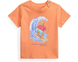 Футболка Polo Ralph Lauren Polo Bear из хлопкового джерси для младенцев