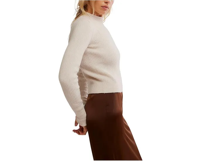 Свитшот Free People Even After с круглой горловиной и длинными рукавами