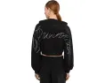 Кроп худи PUMA Essentials Graphics Bedazzled Cropped Hoodie с пайетками и объемными рукавами