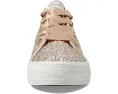 Детские кроссовки Keds Triple UP Glitter Celebrations с блестками и стопкой