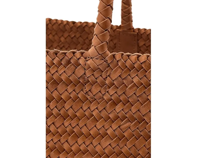 Madewell Кожаная сумка-тоут Handwoven Leather Tote с плетеным дизайном