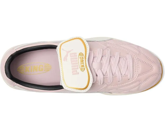 Кроссовки King Indoor от PUMA с кожаным верхом и золотым тиснением
