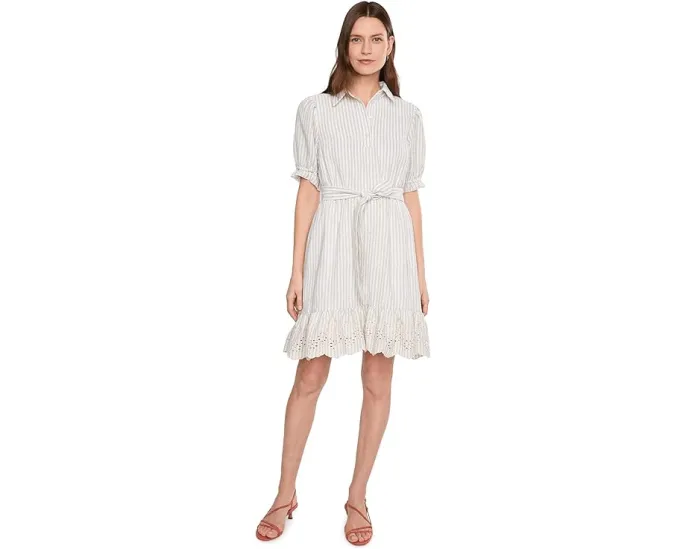 Мини-платье Vince Camuto с пышными рукавами-фонариками и рюшами