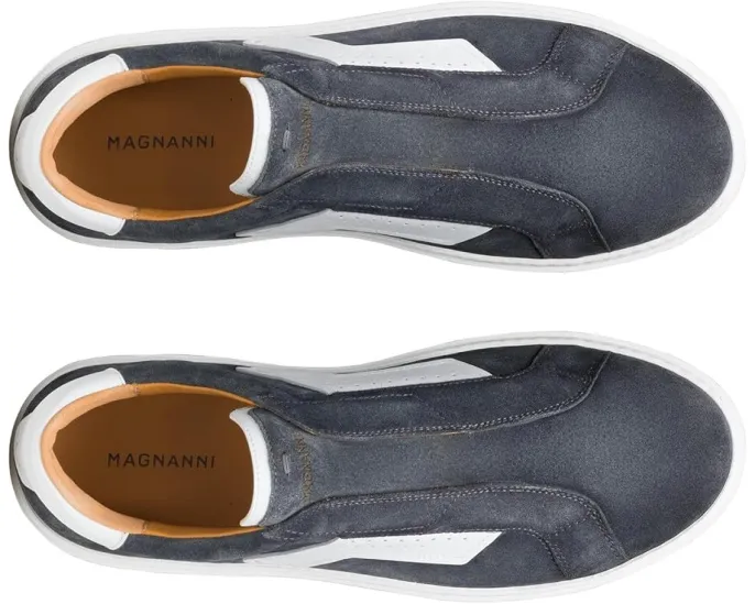 Водоотталкивающие мокасины Magnanni Phoenix Slip с верхом из замши в технике колор-блок