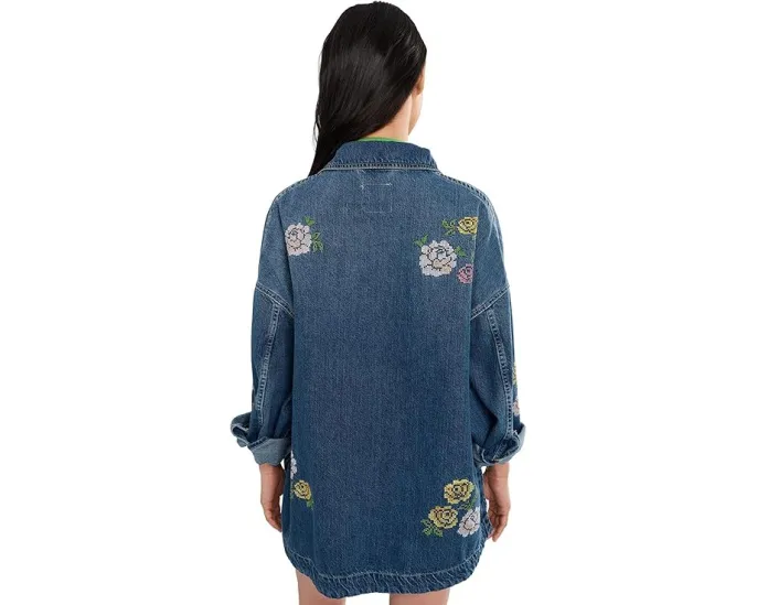 Рубашка Madison City Embroidered Free Peoplе с вышивкой