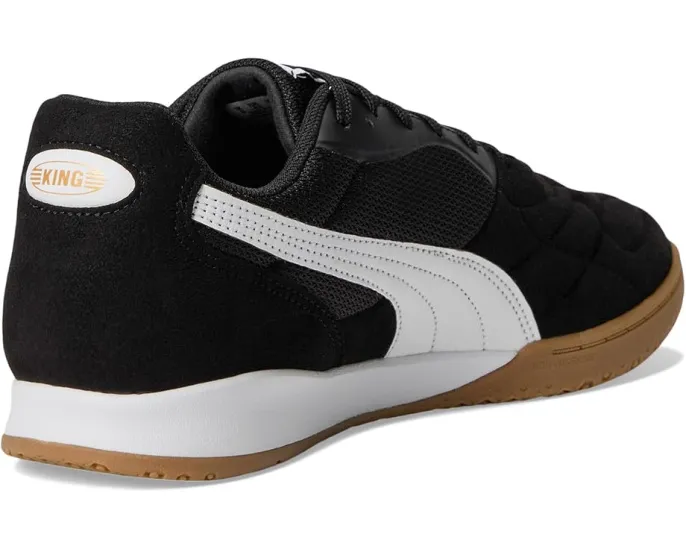 Футбольные бутсы Puma King Top для залов с декор-строчкой и мягким искусственным замшем
