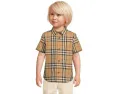 Burberry Kids Рубашка Owen с коротким рукавом и клеткой для младенцев