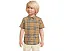 Burberry Kids Рубашка Owen с коротким рукавом и клеткой для младенцев