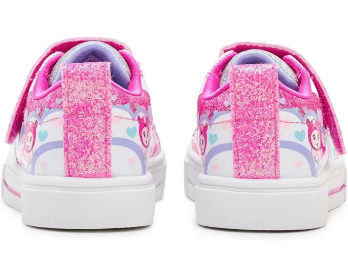 Светящиеся кроссовки SKECHERS KIDS Twinkle Sparks с принтом котиков и облаков