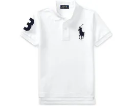 Детское поло Big Pony Cotton Mesh от Polo Ralph Lauren белое